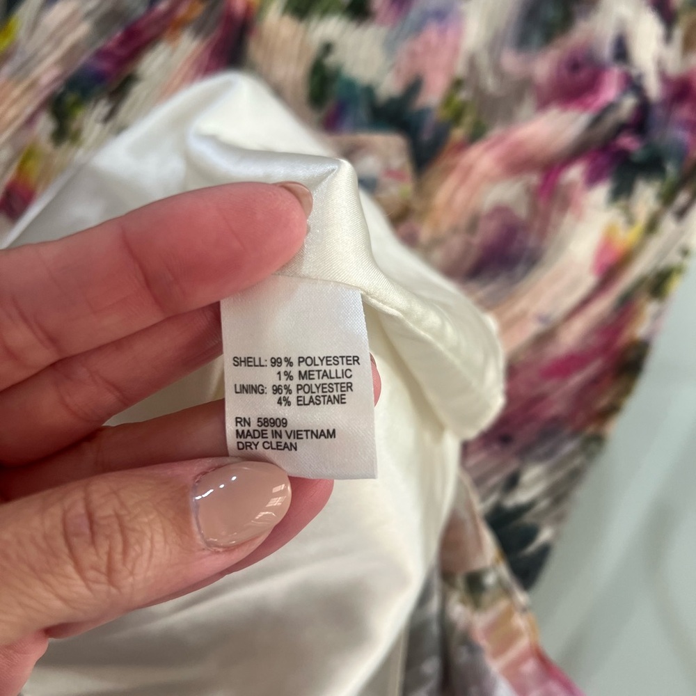 Alex Marie halter Multicolor Floral Pleated Mini Dress size 6 - Picture 5 of 8